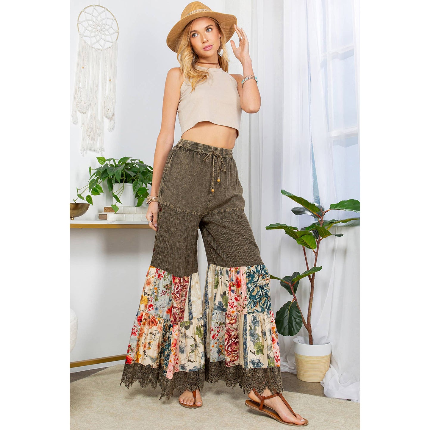 60's Bohemian Bell Bottom Pants