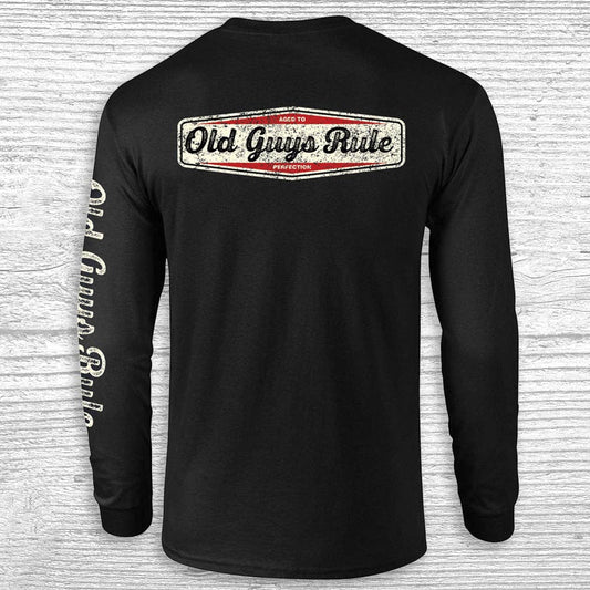Aged To Perfection - Long Sleeve Old Guys Rule T-Shirt