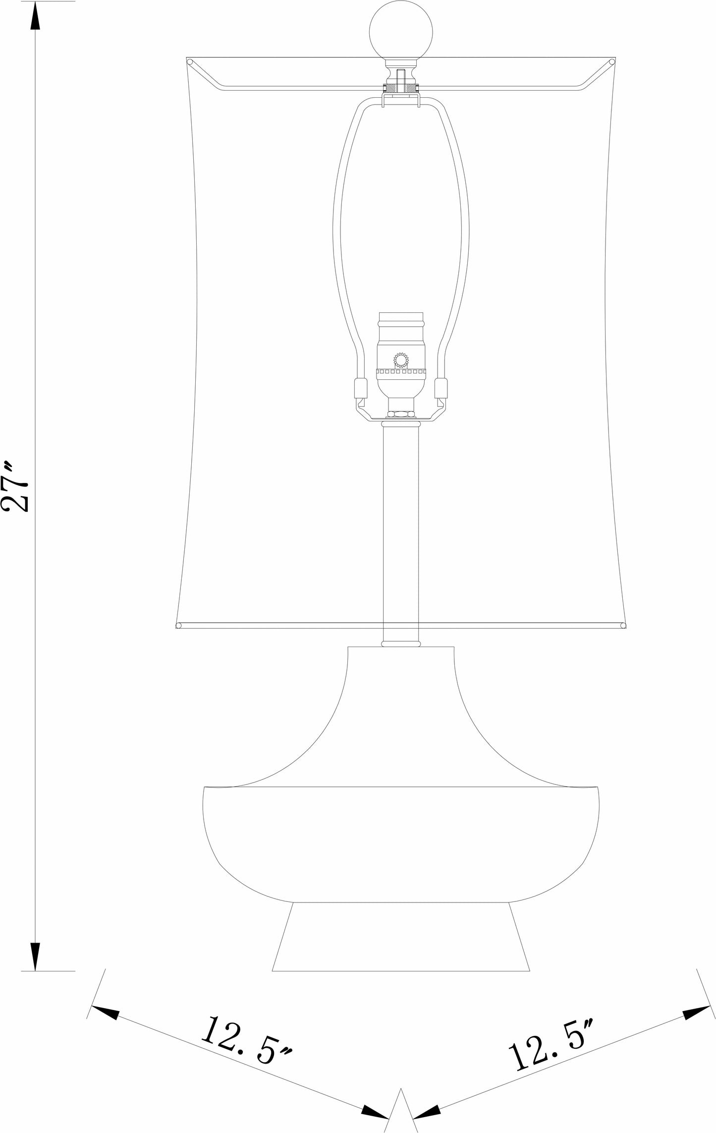 Aringay Aqua Textured Table Lamp