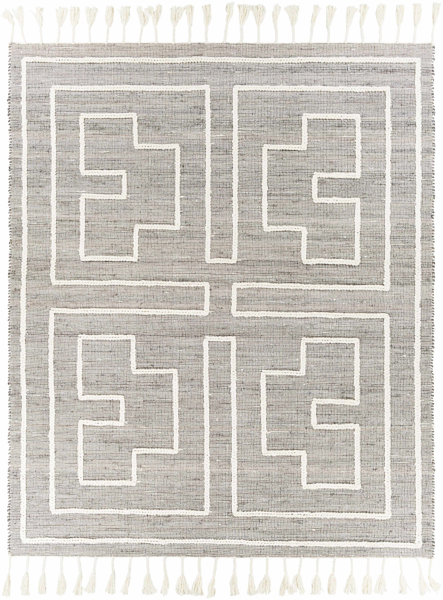 Azra Tasseled Jute&Wool Rug