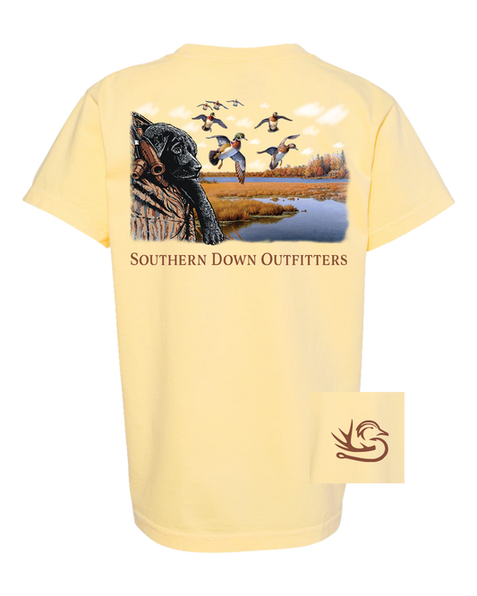 Puppy Woodies Youth Southern Down Outfitters Short Sleeve Tee