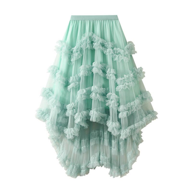 Ruffle tiered skirt