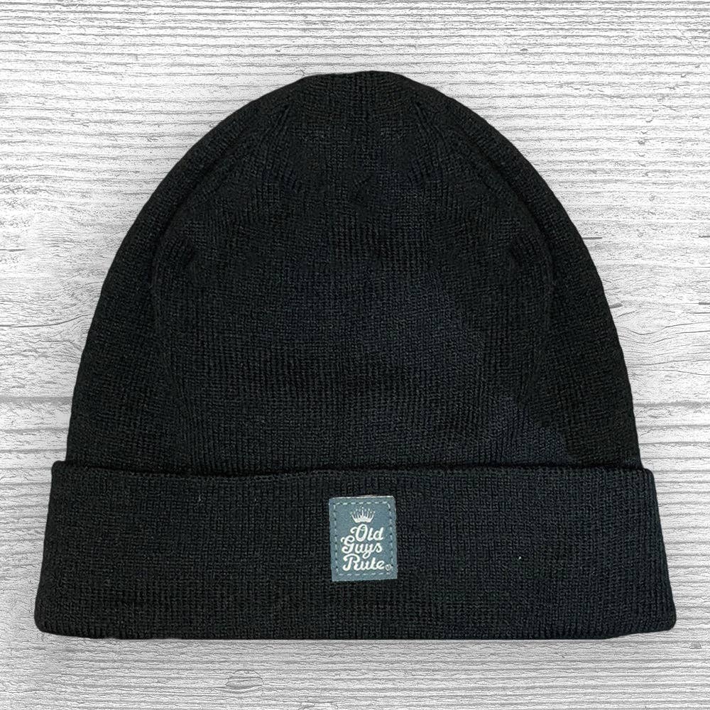 Classic Beanie Black Old Guys Rule