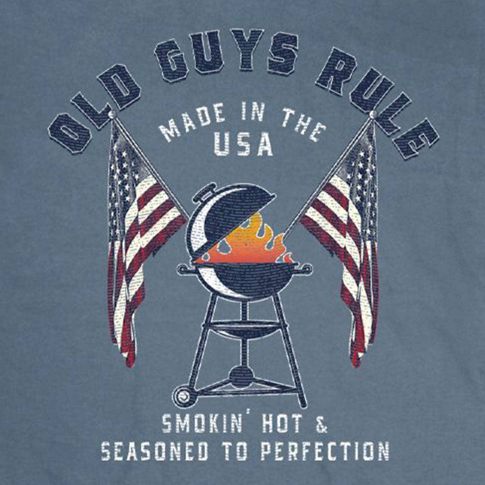 American BBQ Smokin' Hot & Seasoned To Perfection Men's Old Guys Rule -