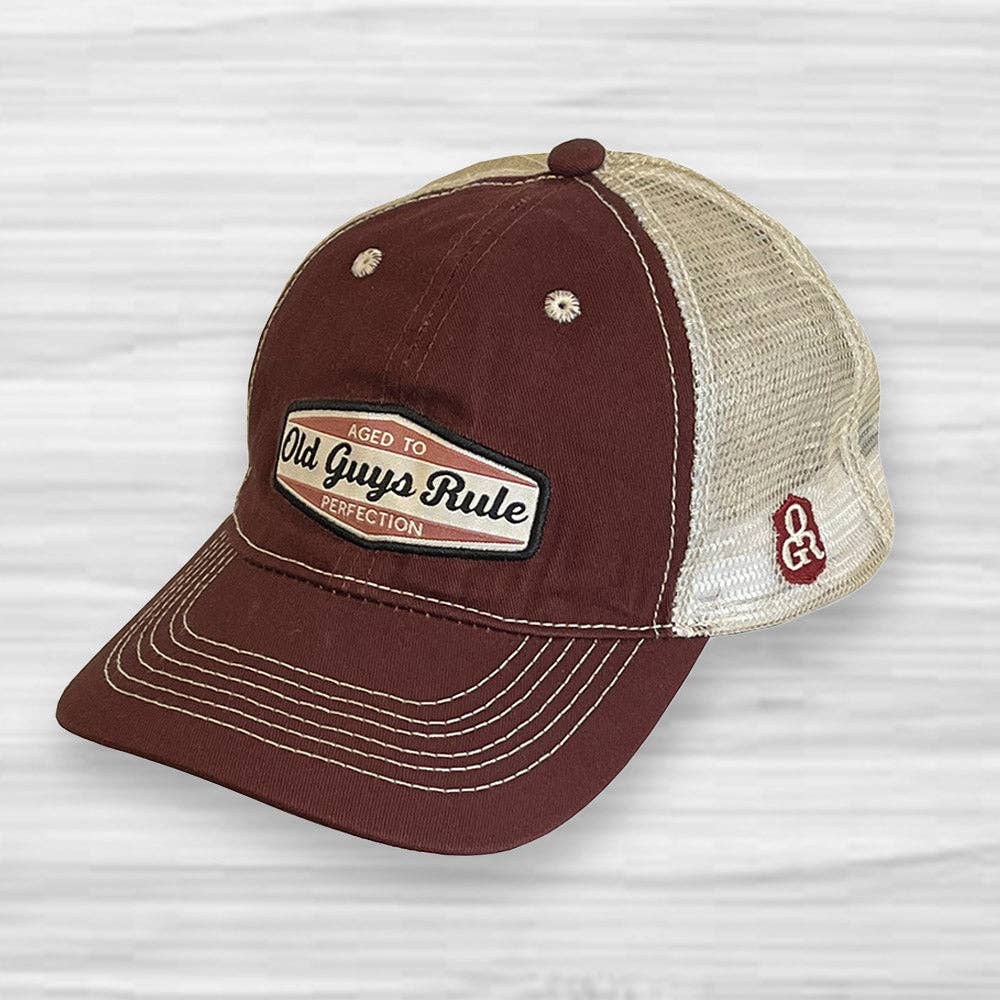Aged to Perfection Trucker Hat Old Guys Rule