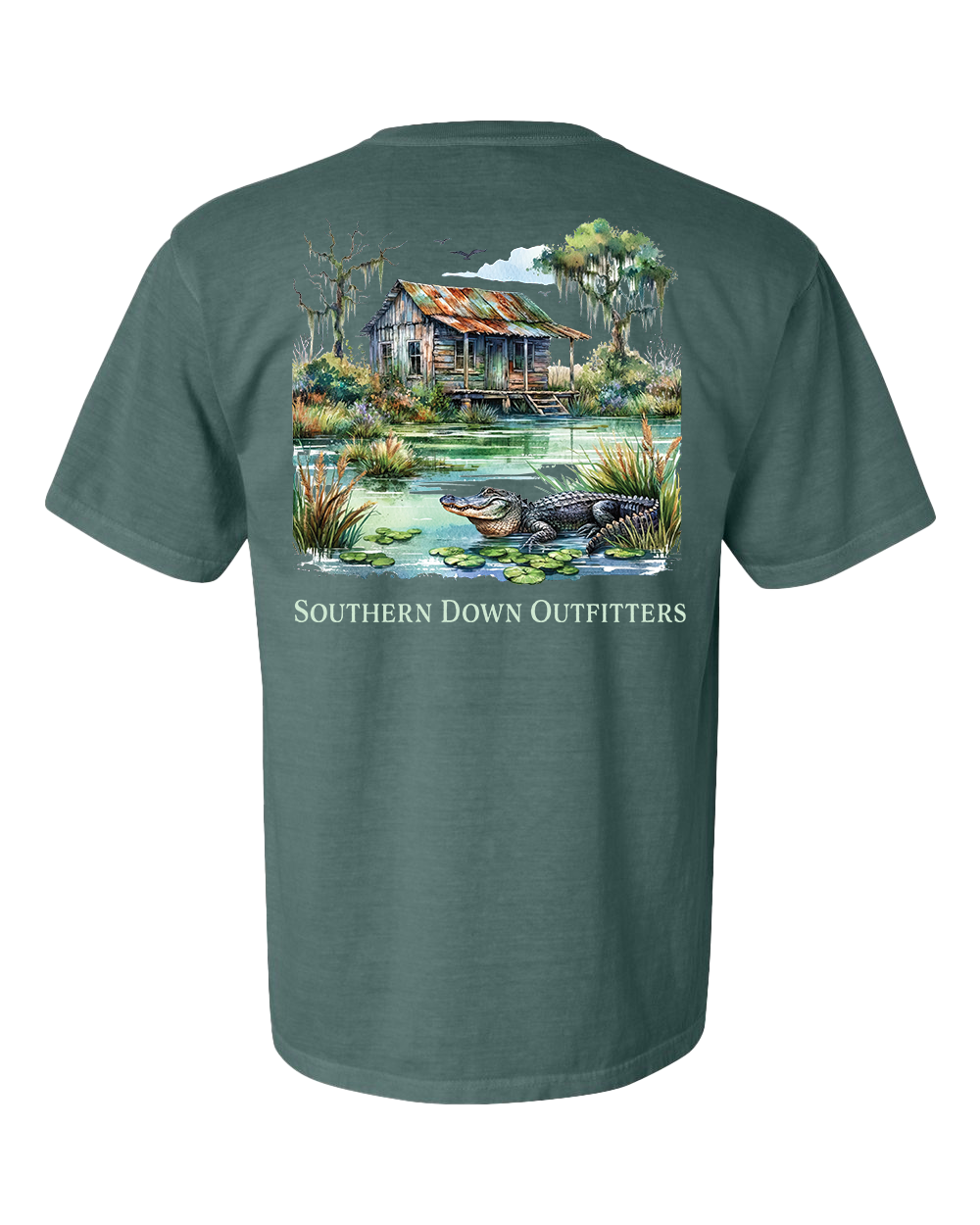 Swamp Shack Men's Short Sleeve Southern Down Outfitters Tee