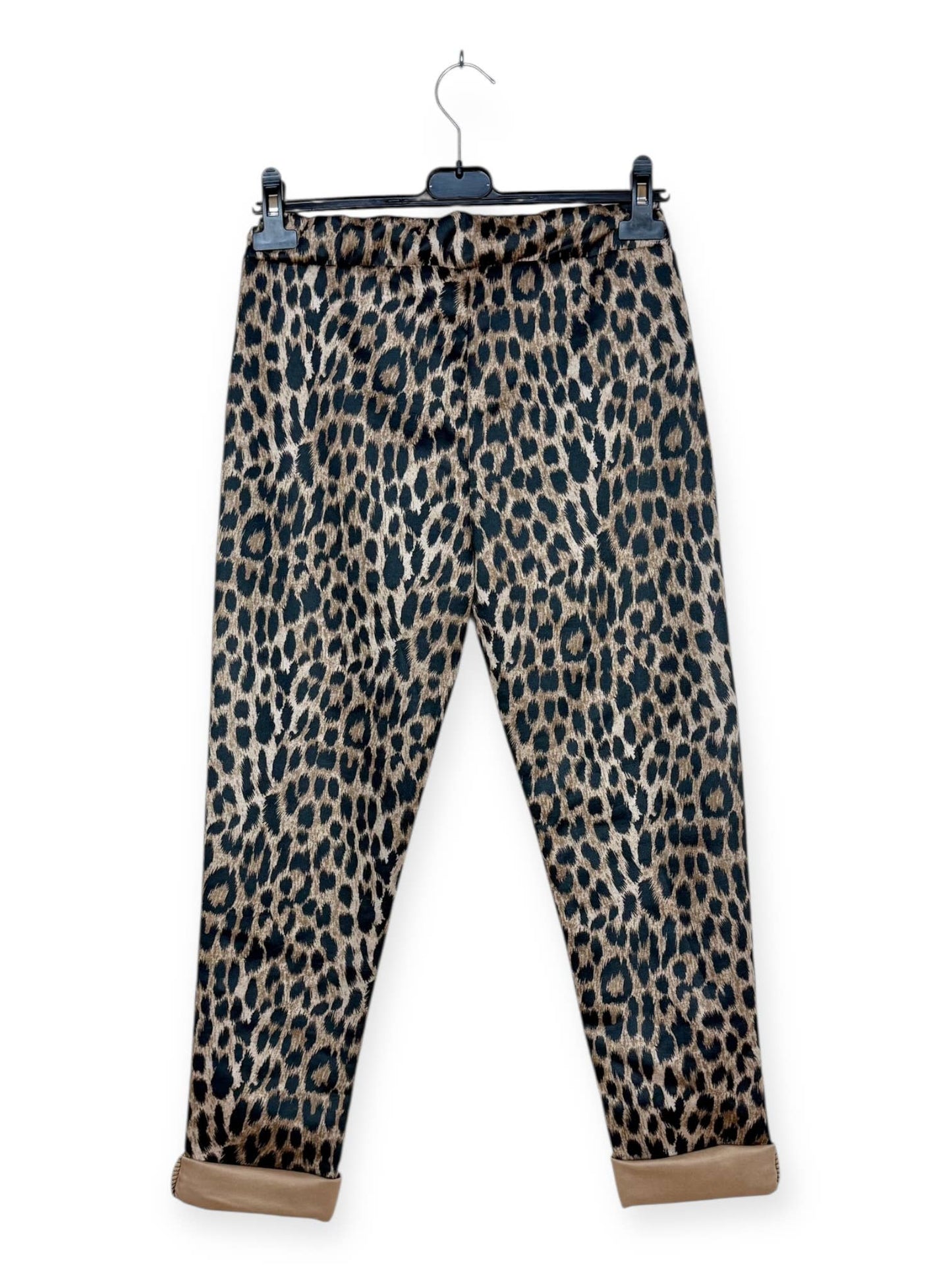 Leopard Spotted Patterned Jogger Pants: Pattern 12 One Size Fits Most
