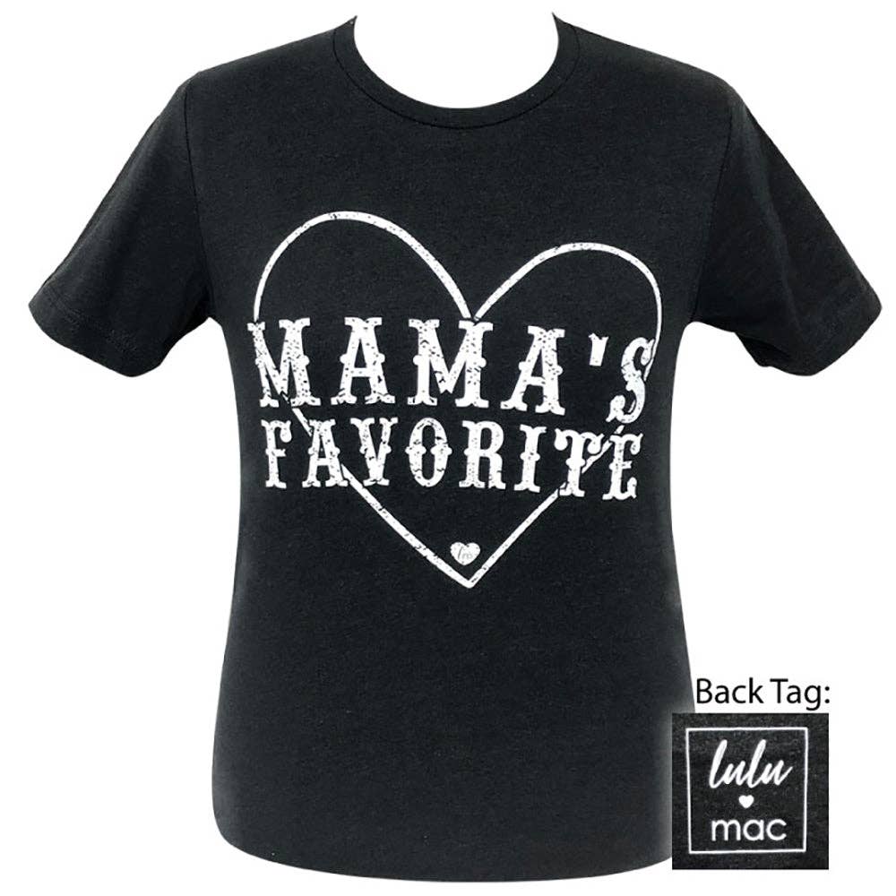 Lulu mac-Mamas Favorite-Black Heather SS-LM12