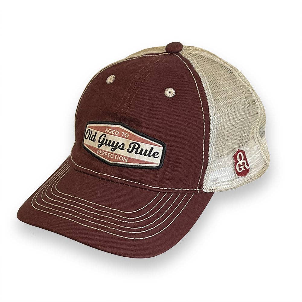 Aged to Perfection Trucker Hat Old Guys Rule