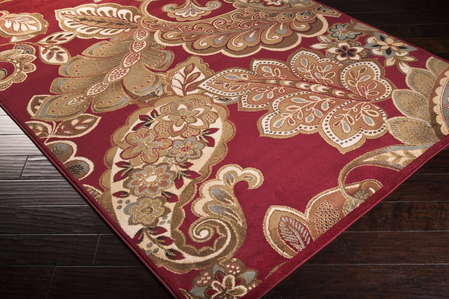 Beedeville Red Floral Rug