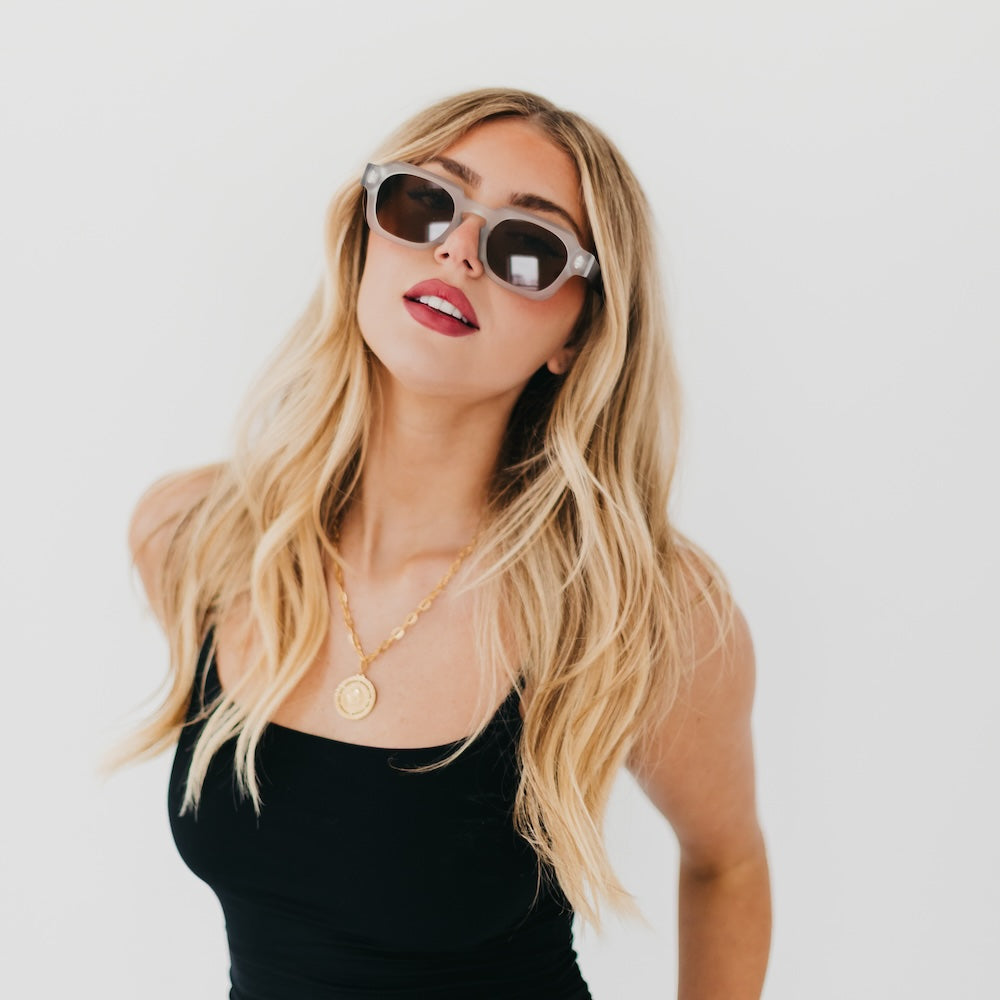 Blocky Square Retro Sunglasses