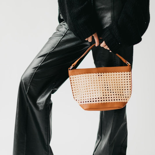 Bryce Woven Bucket Bag