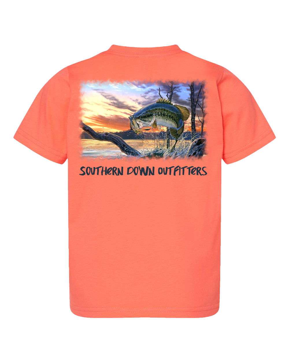 Bass Jumping Toddler Tee Southern Down Outfitters