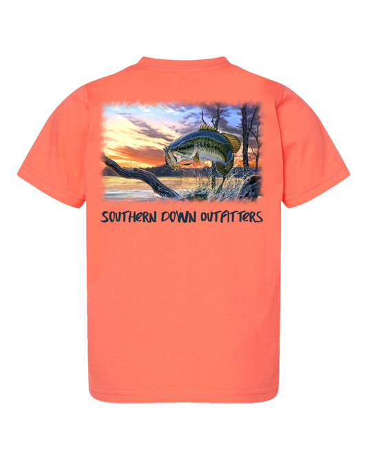 Bass Jumping Toddler Tee Southern Down Outfitters