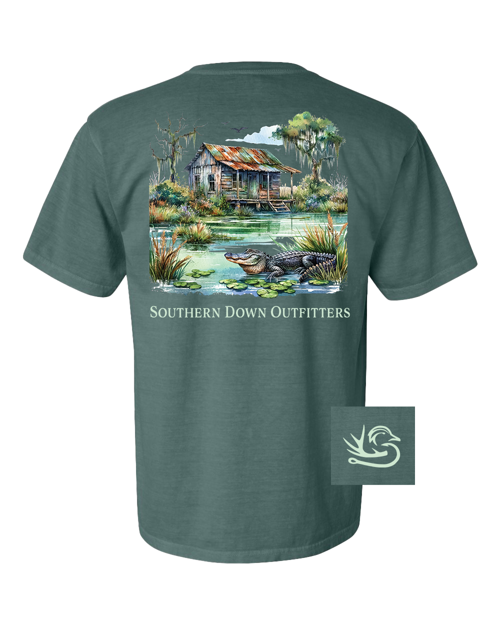 Swamp Shack Men's Short Sleeve Southern Down Outfitters Tee