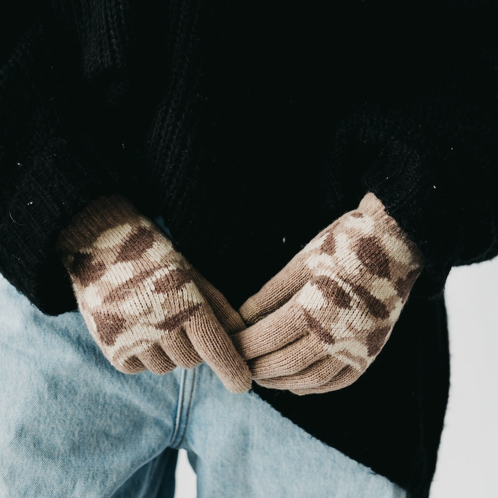 Camo Knit Smart Touch Gloves