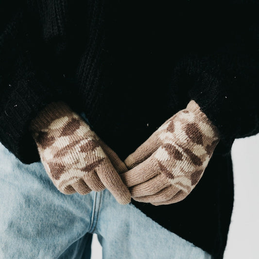 Camo Knit Smart Touch Gloves