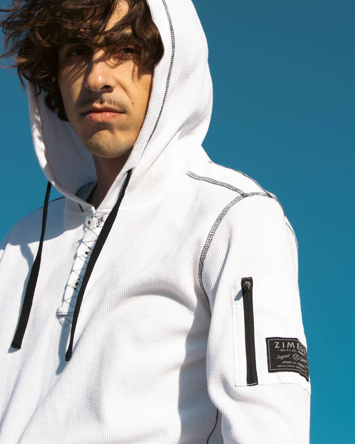 Men's Casual Basic Long Sleeve Thermal Athleisure Hoodie