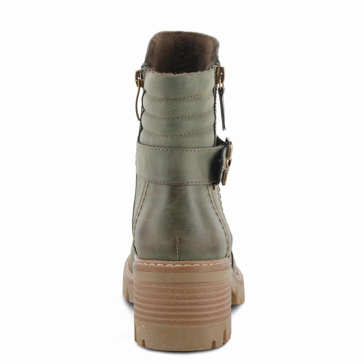 SMOKIES Lugged BOOT By Spring Step in Light Green & Light Grey