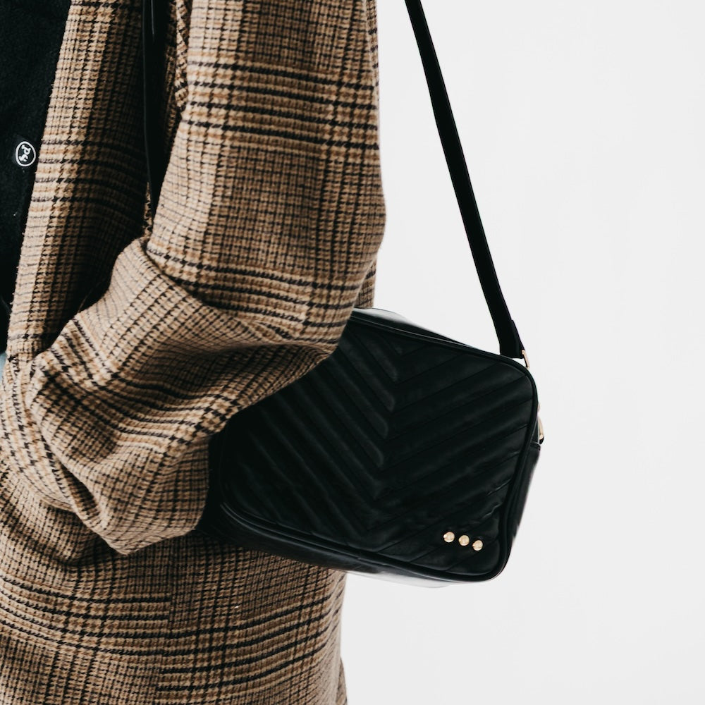 Coco Quilted Camera Crossbody Bag