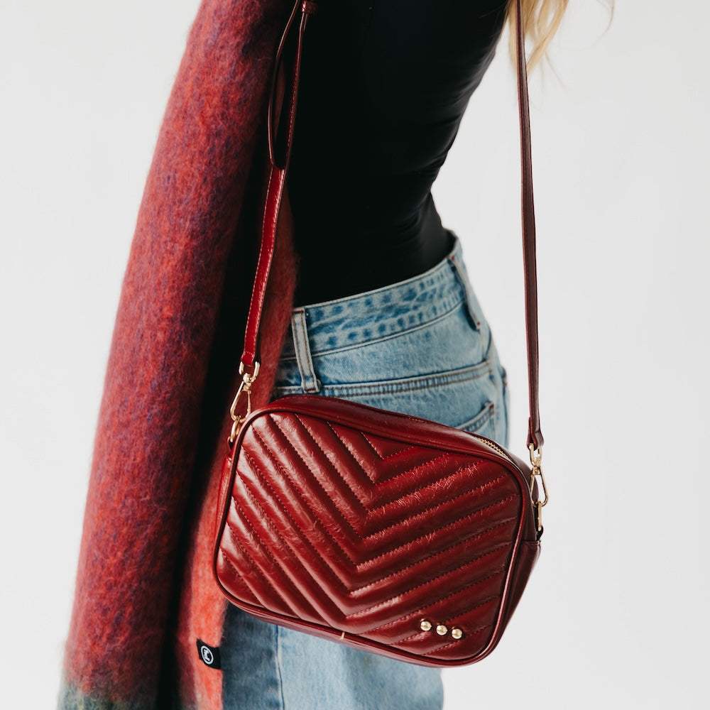 Coco Quilted Camera Crossbody Bag