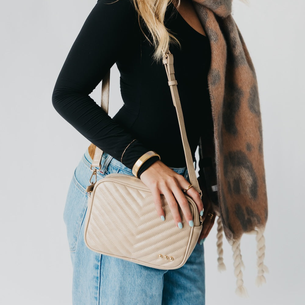 Coco Quilted Camera Crossbody Bag