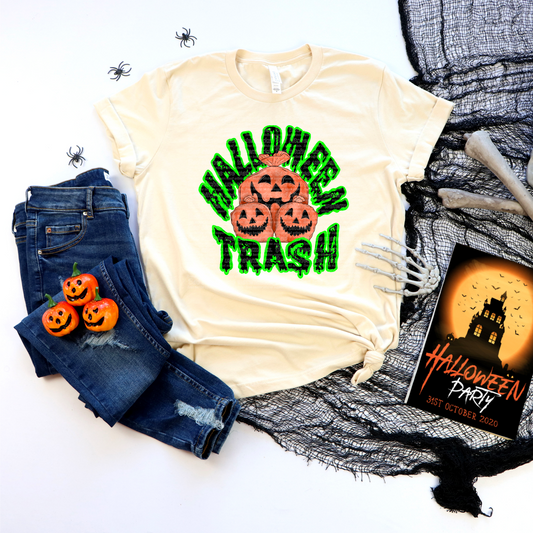"Halloween Trash" Full Color DTF Tee Shirt