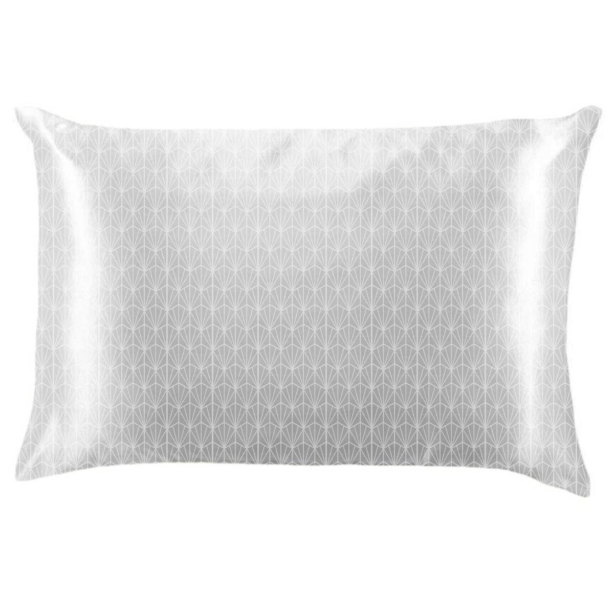 Printed Silky Satin Pillowcase Open Stock -  Lemon Lavender