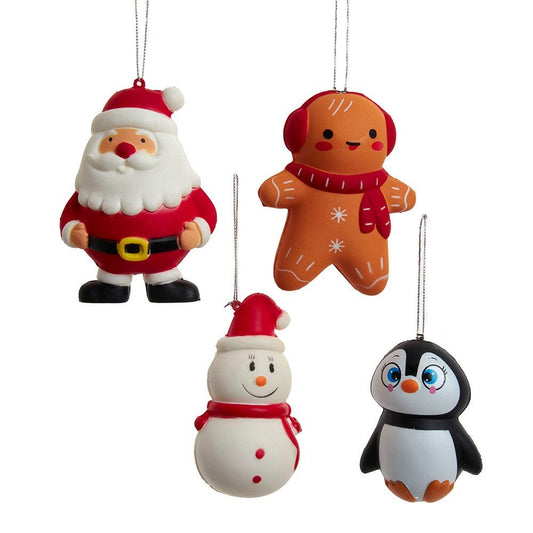 Squishable Christmas Ornaments 4 Assorted by Kurt Adler