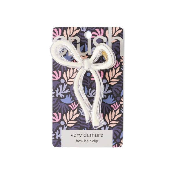 Very Demure Bow Hair Clip - Crush