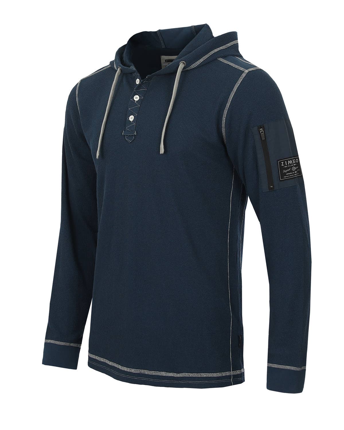 Men's Casual Basic Long Sleeve Thermal Athleisure Hoodie