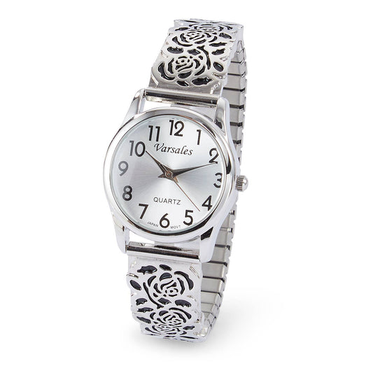 Cowgirl Roses Filigree Stretch Watch
