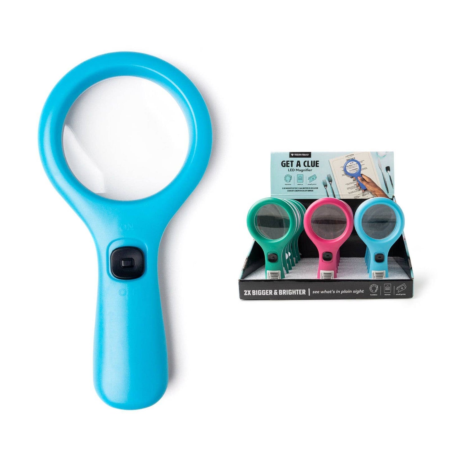 Modern Monkey Get A Clue LED Magnifier