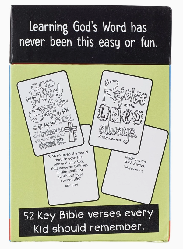 52 Bible Memory Verses Every Kid Should Know Coloring Cards