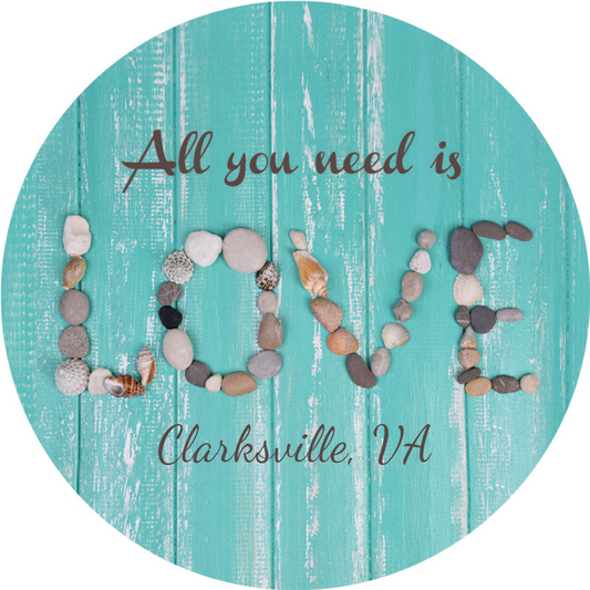 All You Need Is Love Clarksville VA Car Coaster