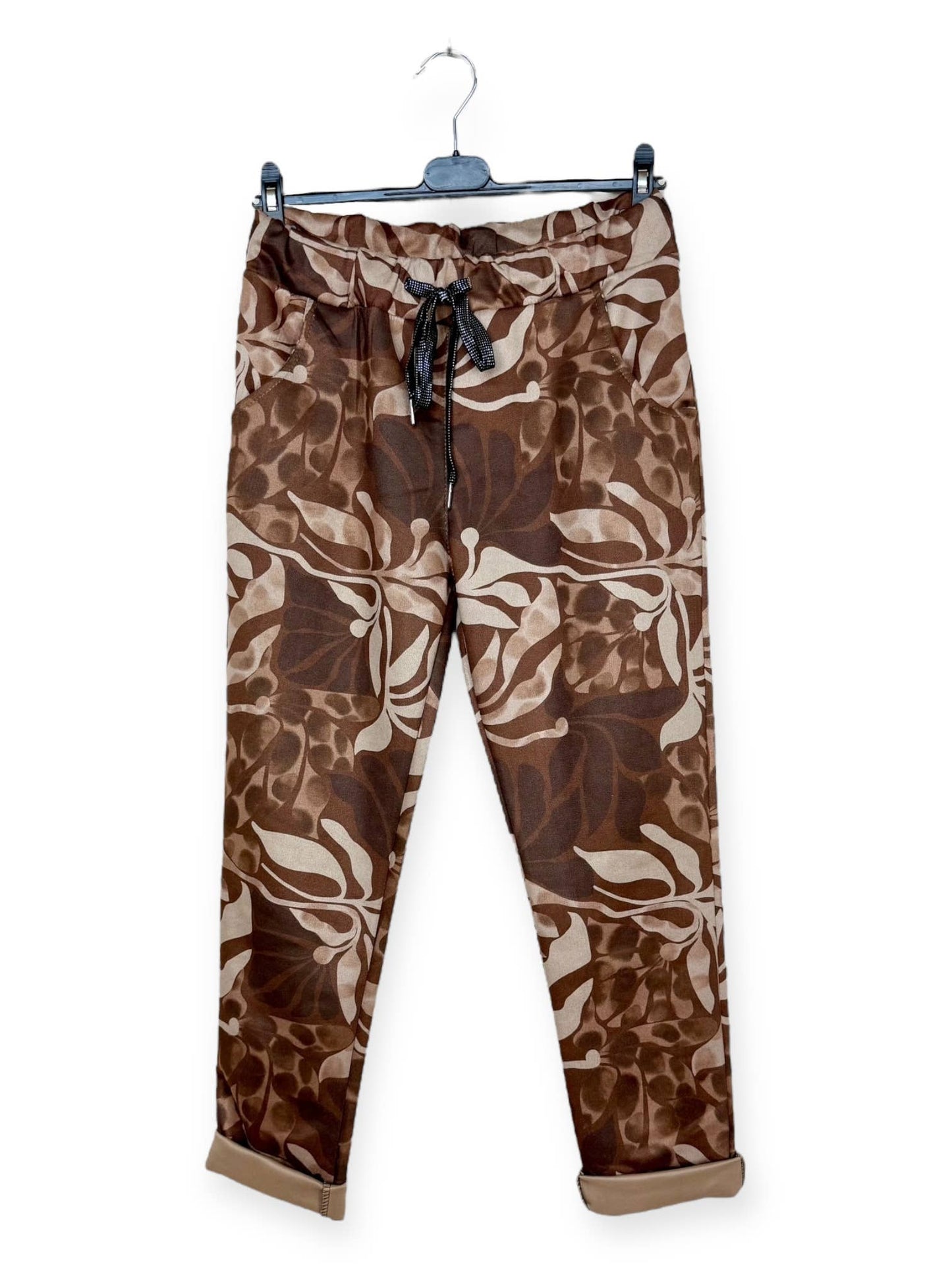 Leopard Spotted Patterned Jogger Pants: Pattern 12 One Size Fits Most