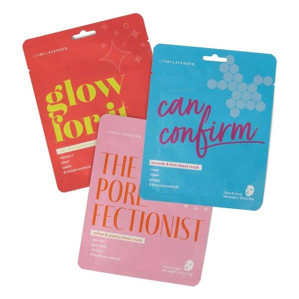 Sheet Dreams Face Masks Assortment - Lemon Lavender