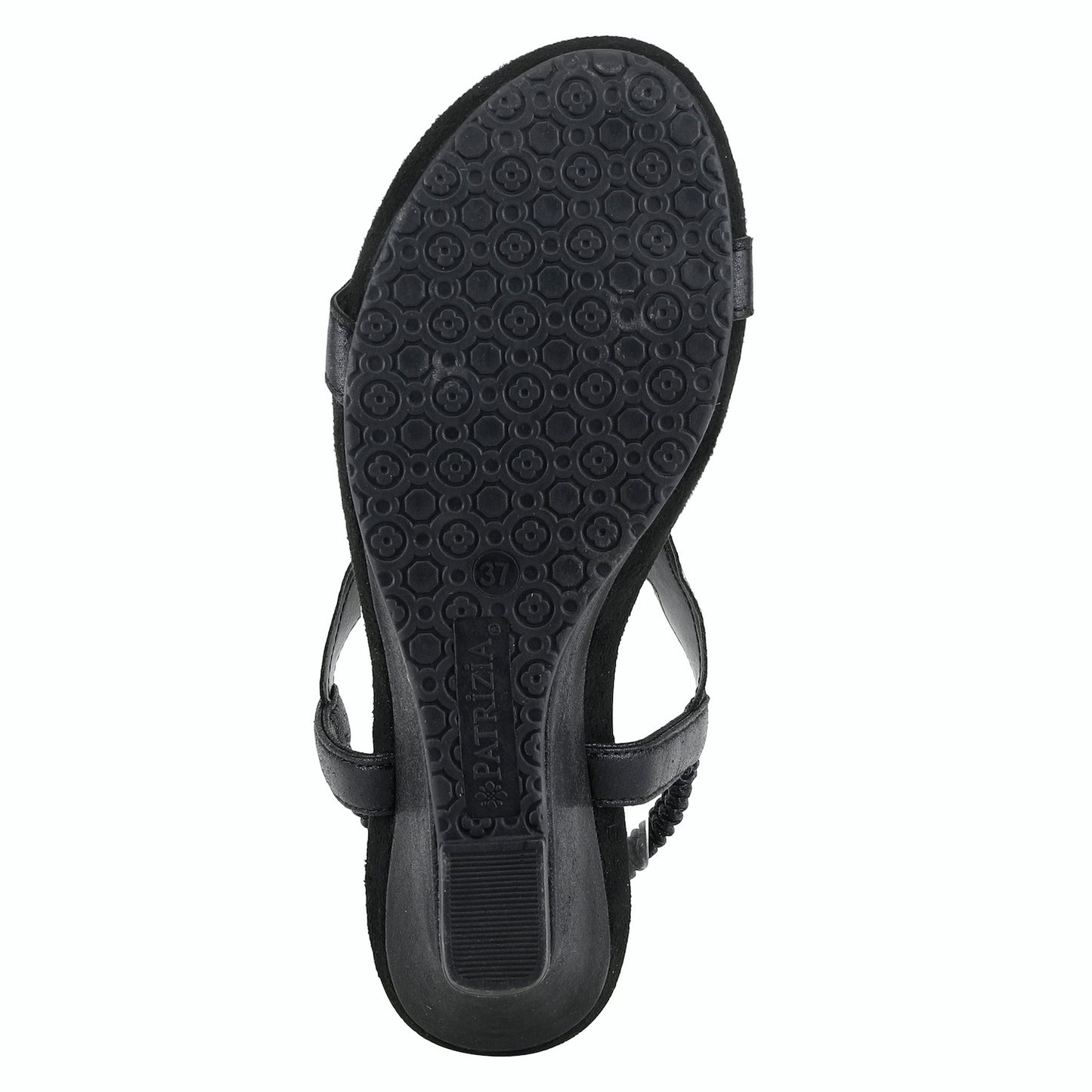 Shining Black Sandal by Patrizia