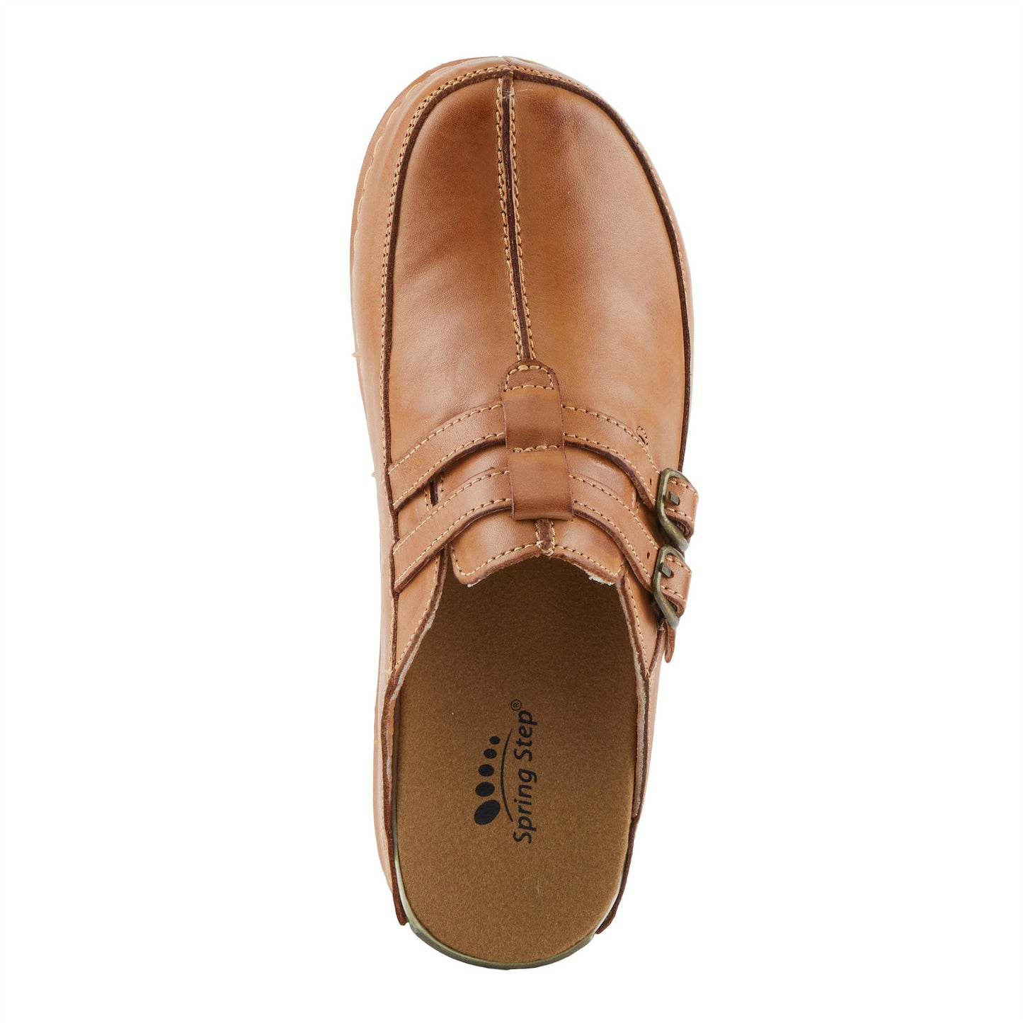 Happy Slip on Clogs by Spring Footwear - Medium Brown
