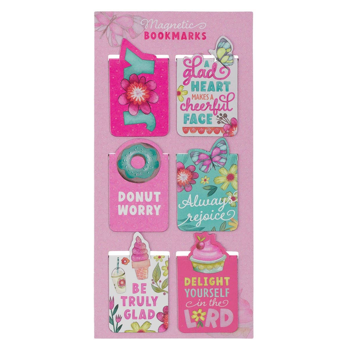 Magnetic Bookmark Set A Glad Heart Makes Prov 15:13