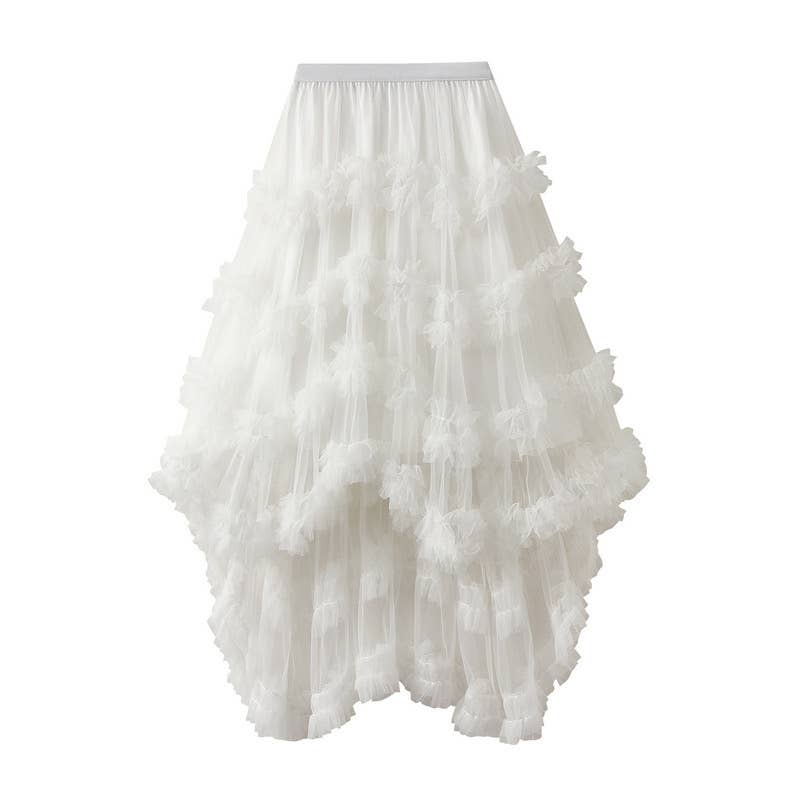 Ruffle tiered skirt