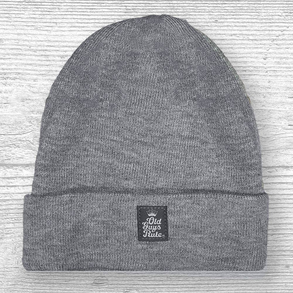 Classic Beanie Heather Grey Old Guys Rule