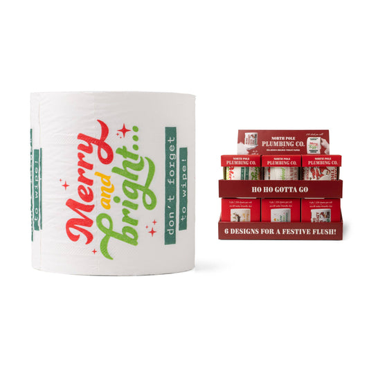 North Pole Plumbing Co. Hilarious Holiday Toilet Paper