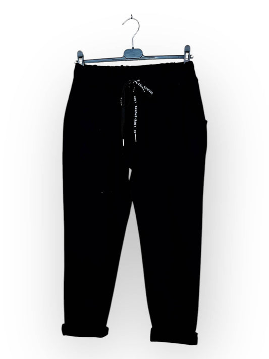 Cotton jogger pants with pockets Casual Made in Italy