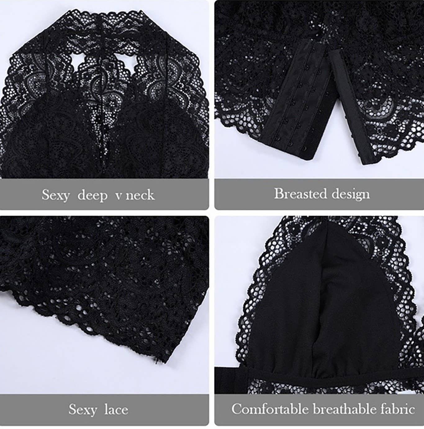 Sexy Lace Halter Bra Underwear