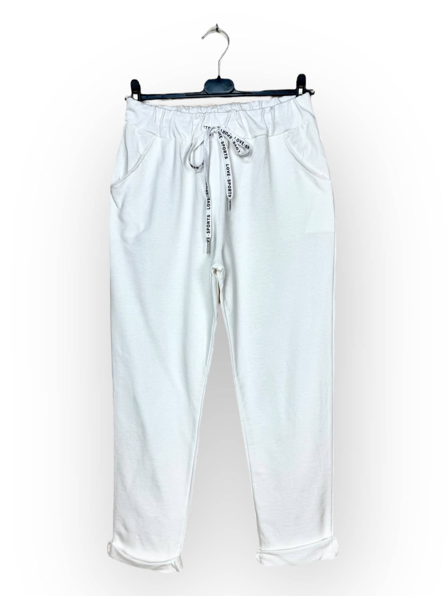 Cotton jogger pants with pockets Casual Made in Italy