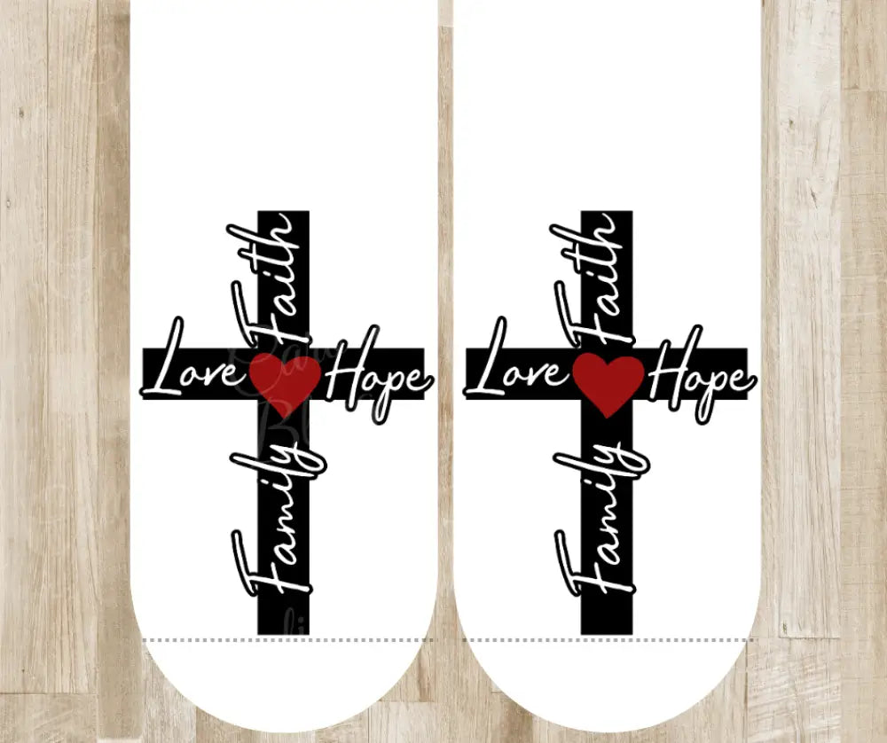 Faith Hope Love and Family – White