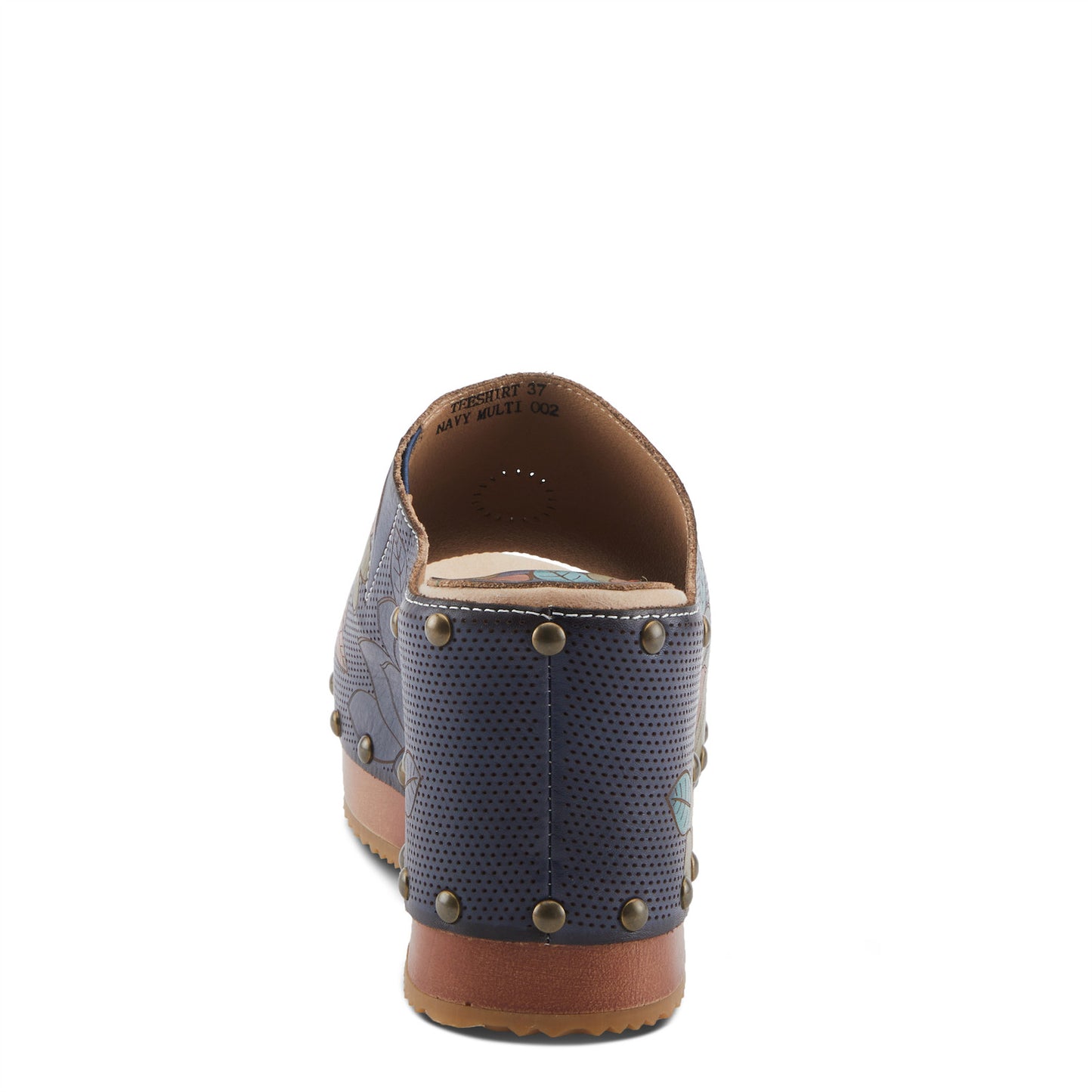 TEESHIRT Navy Multi Sandal by L`ARTISTE