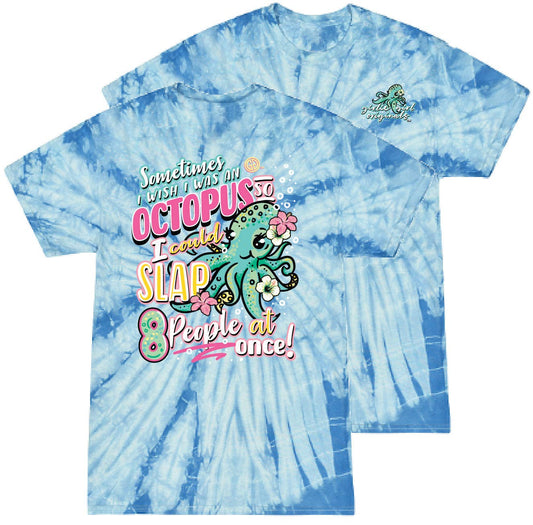 2568 Octopus Slap Southern and Sassy Short Sleeve Graphic Tee