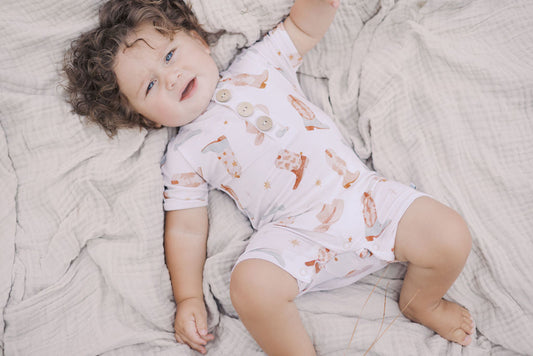 Wrangle Button Romper